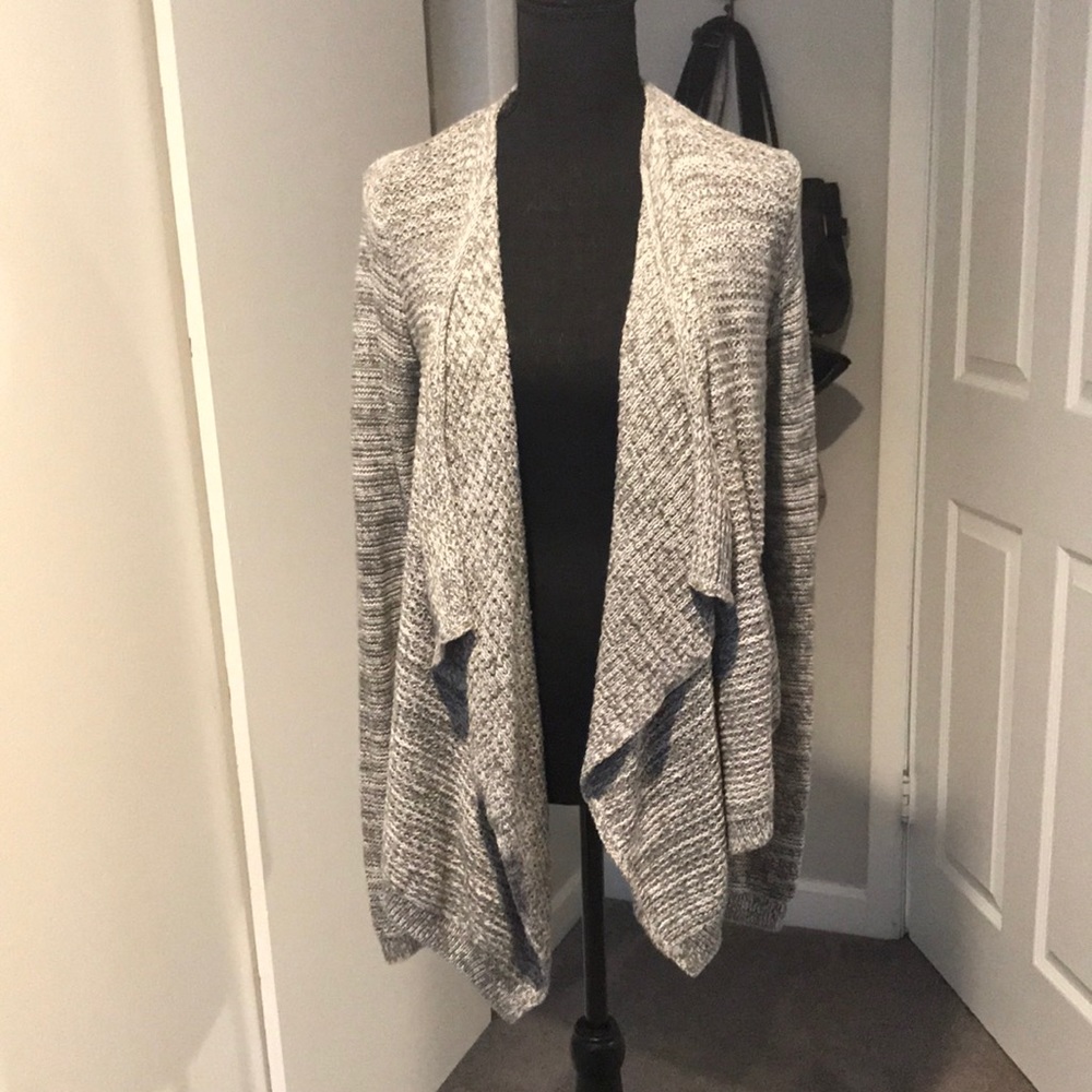 Hollister open front drape cardigan